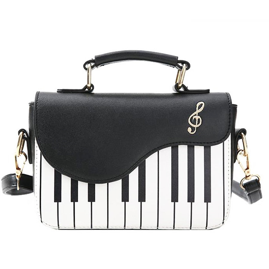 Cute Funny Piano Pattern Handbags for Women