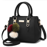 Luxury Women Bags, Women Hairball Shoulder Bag