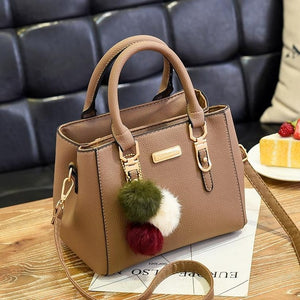 Luxury Women Bags, Women Hairball Shoulder Bag