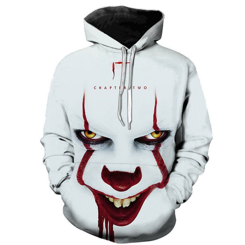 Horror Movie Chapter Two 3D Print Hooded Sweatshirts