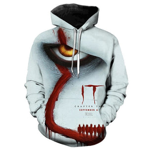 Horror Movie Chapter Two 3D Print Hooded Sweatshirts