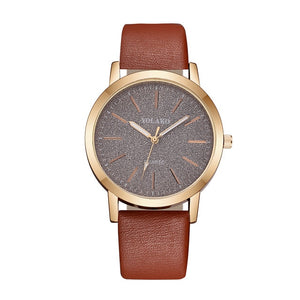 Leather Band Analog women  Wristwatch