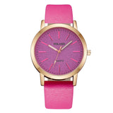 Leather Band Analog women  Wristwatch