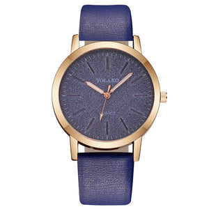 Leather Band Analog women  Wristwatch