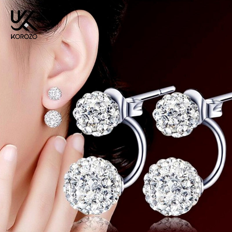 Double Ball Stud Earrings for Women