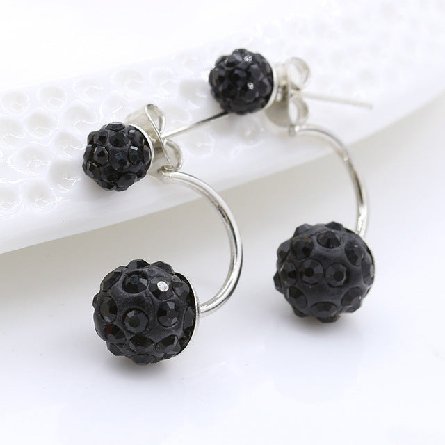 Double Ball Stud Earrings for Women