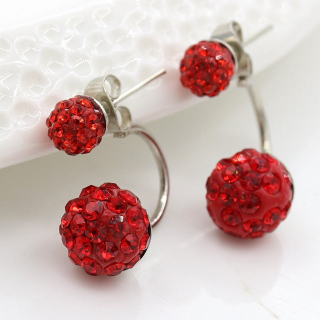 Double Ball Stud Earrings for Women