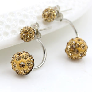 Double Ball Stud Earrings for Women