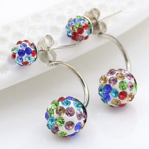 Double Ball Stud Earrings for Women