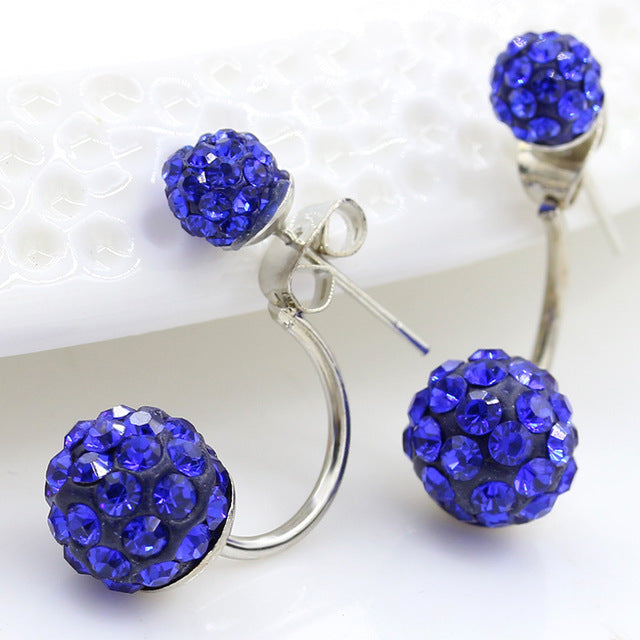 Double Ball Stud Earrings for Women