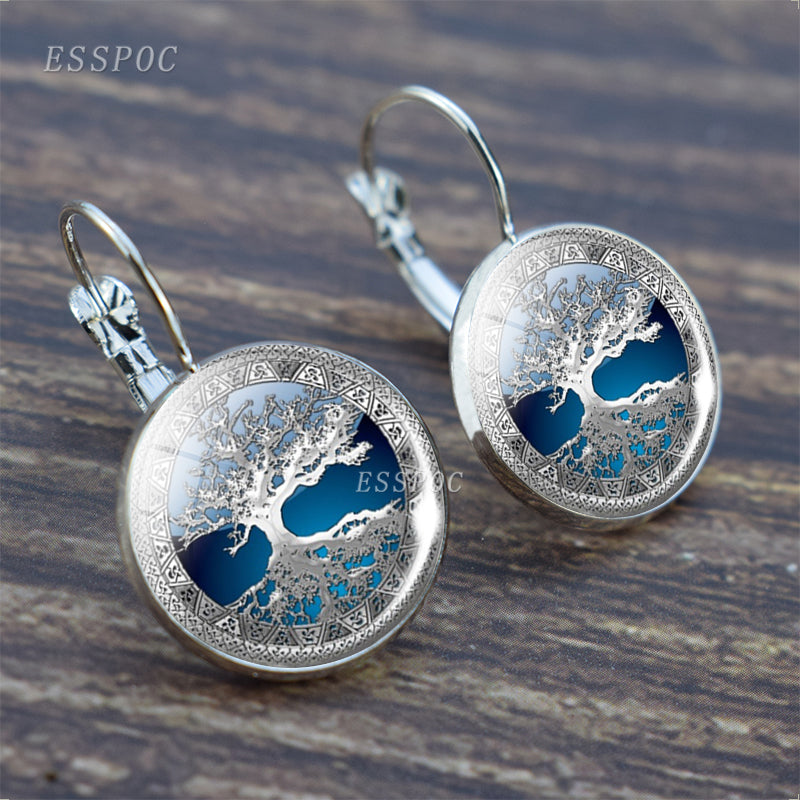 Tree of Life Silver Earrings for Women