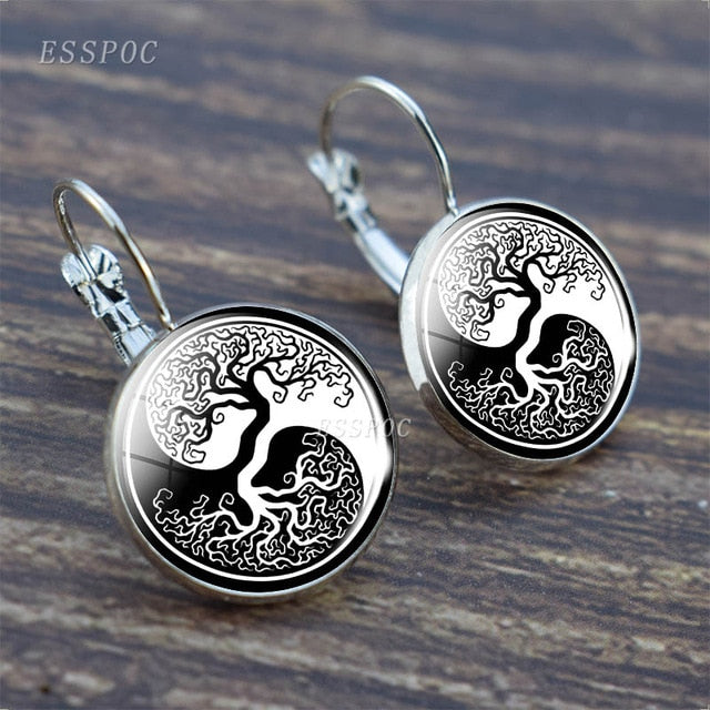 Tree of Life Silver Earrings for Women