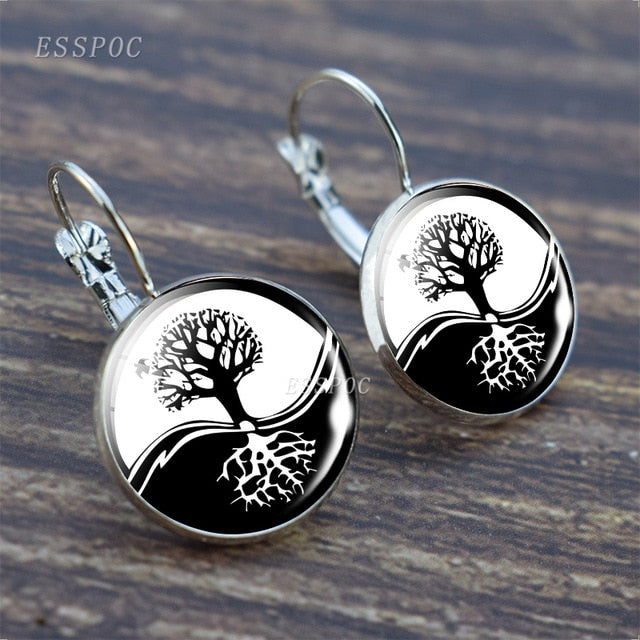 Tree of Life Silver Earrings for Women