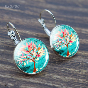 Tree of Life Silver Earrings for Women