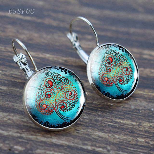 Tree of Life Silver Earrings for Women