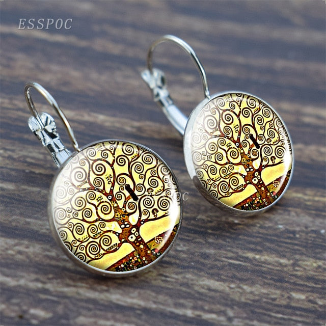 Tree of Life Silver Earrings for Women