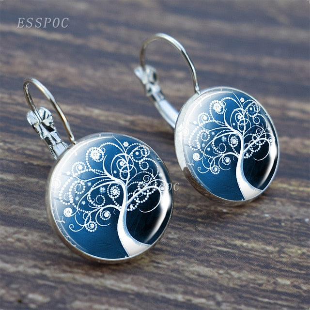 Tree of Life Silver Earrings for Women