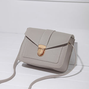 Hasp Mini Leather Flap Fashion Elegant Women  Bag
