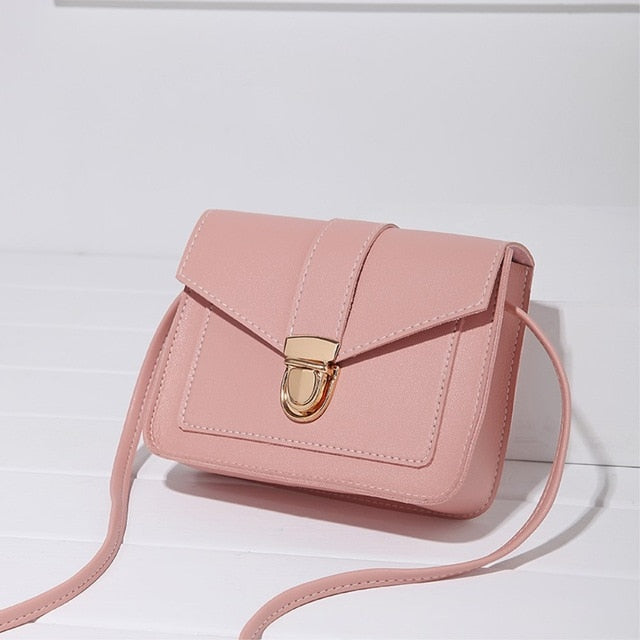 Hasp Mini Leather Flap Fashion Elegant Women  Bag