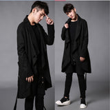 men's cloth coat burrs long coat