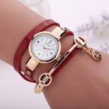 Women Golden Strap Quartz Wristwatch Bracelet