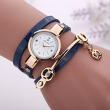 Women Golden Strap Quartz Wristwatch Bracelet