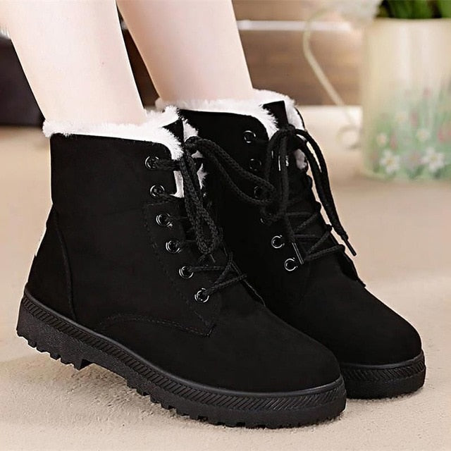 women shoes lace-up winter shoes