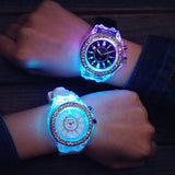 Silicone LED Luminous Fashion Ladies Outdoor colourful Watch