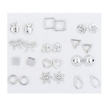 Fashion Crystal Stud Earring Mix Style Gold Silver