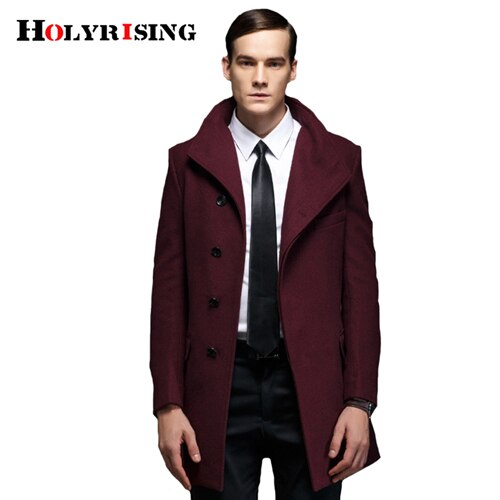 Holy rising Men Wool Coats  And Jackets Classic Coat for Mens