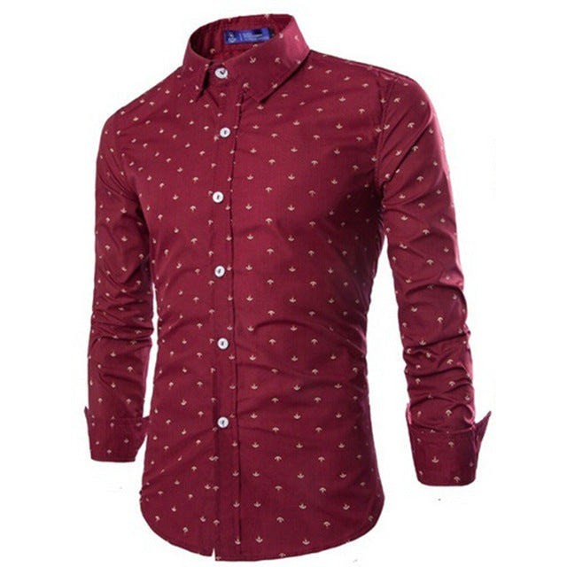 ZOGAA 2019 Hot Sale Formal Casual Slim Fit Mens Longsleeved Cotton Shirts Multi-color Business Casual Office Wear with 5 Color