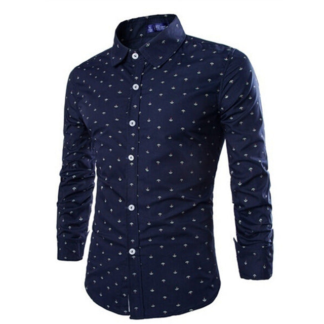 ZOGAA 2019 Hot Sale Formal Casual Slim Fit Mens Longsleeved Cotton Shirts Multi-color Business Casual Office Wear with 5 Color