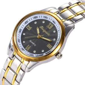 2020  Gold Silver Business Quartz Wristwatch